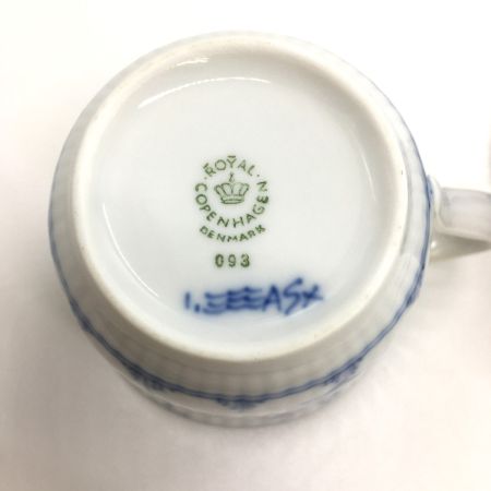  ROYAL COPENHAGEN ロイヤル・コペンハーゲン ブルーフルーテッド ハーフレース ハイハンドル カップ&ソーサー