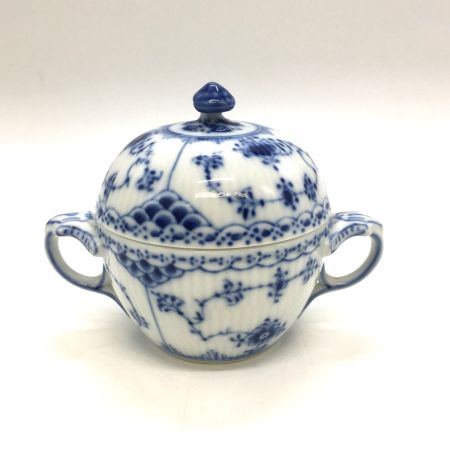  ROYAL COPENHAGEN ロイヤル・コペンハーゲン ブルーフルーテッドプレインシュガーポット