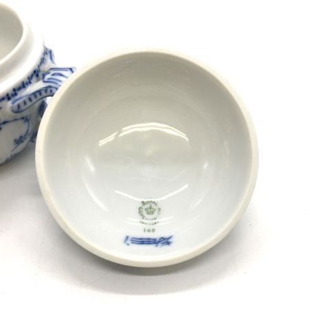  ROYAL COPENHAGEN ロイヤル・コペンハーゲン ブルーフルーテッドプレインシュガーポット