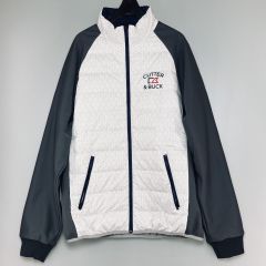 CUTTER&BUCK カッター＆バック ジャケット メンズ ダウンブルゾン グレー サイズL CGMOJK04 Bランク