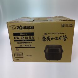 ◎◎ ZOJIRUSHI CORPORATION 象印 極め炊き 豪炎かまど釜 圧力IH炊飯ジャー 1升 NW-JX18-BA ブラック Sランク