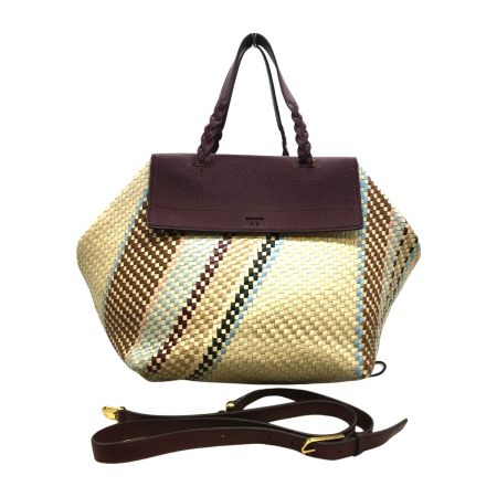  TORY BURCH トリーバーチ  2WAYバッグ マルチカラー 編込み マルチカラー