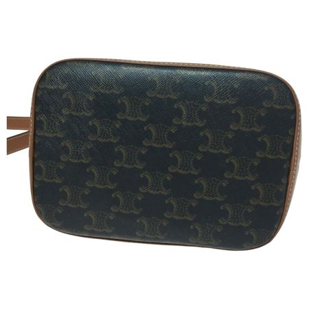  CELINE セリーヌ  ショルダーバッグ　トリオンフキャンバス スモールバケット F・CU・2230 タン