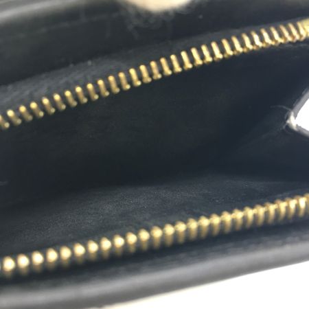  CELINE セリーヌ コンパクトウォレット トリオンフ チャーム  グレインドカーフスキン  U-IE-4284 ブラック