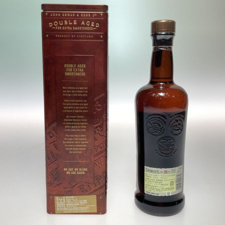  Dewar's デュワーズ 18年 スコッチ ウイスキー 750ml 40度 ケース付 未開栓
