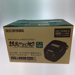 ◎◎ IRISOHYAMA アイリスオーヤマ 技炎かまど炊き 圧力IHジャー炊飯器 5.5合(1.0L) KRC-PCA50-B Sランク