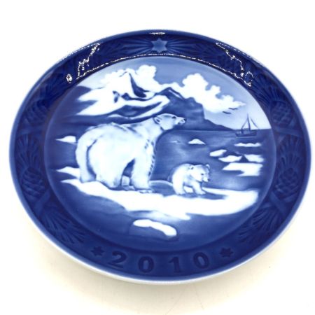  ROYAL COPENHAGEN ロイヤル・コペンハーゲン イヤープレート 2010年　ポーラ―ベア 外箱に汚れ有