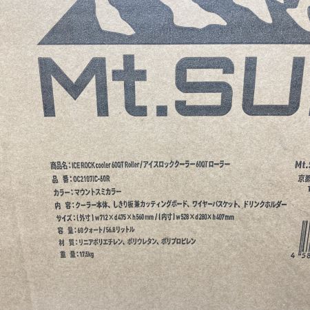  Mt. SUMI マウントスミ アイスロッククーラー 60QT ローラー/クーラーボックス OC21071C-60R 885