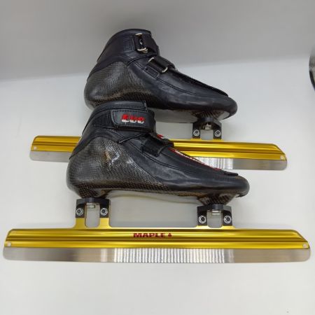  EVO ショートトラック用スケートシューズ 23.5cm ブレードMAPLE エッジカバー付