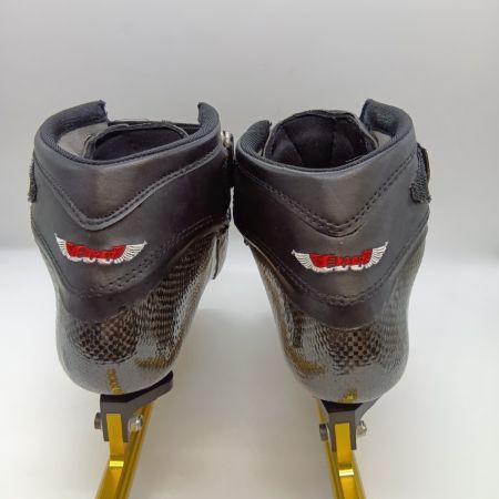  EVO ショートトラック用スケートシューズ 23.5cm ブレードMAPLE エッジカバー付