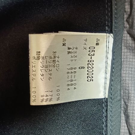  PEARLY GATES パーリーゲイツ 中綿入りストレッチブルゾン サイズ6 メンズ 053-9220025 グレー