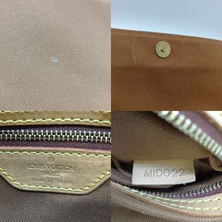  LOUIS VUITTON ルイヴィトン モノグラム ミニルーピング ハンドバッグ M51147 ブラウン 内破れ・内側補修有