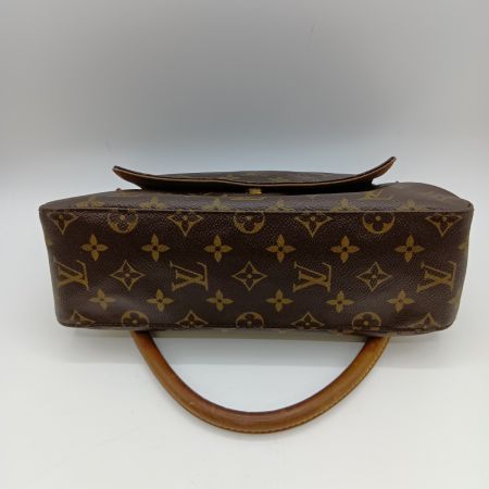  LOUIS VUITTON ルイヴィトン モノグラム ミニルーピング ハンドバッグ M51147 ブラウン 内破れ・内側補修有