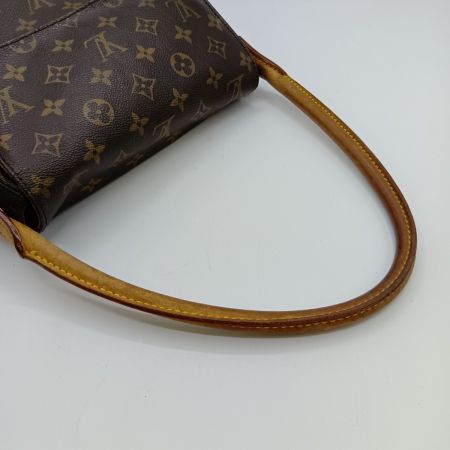  LOUIS VUITTON ルイヴィトン モノグラム ミニルーピング ハンドバッグ M51147 ブラウン 内破れ・内側補修有