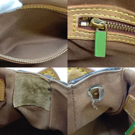  LOUIS VUITTON ルイヴィトン モノグラム ミニルーピング ハンドバッグ M51147 ブラウン 内破れ・内側補修有