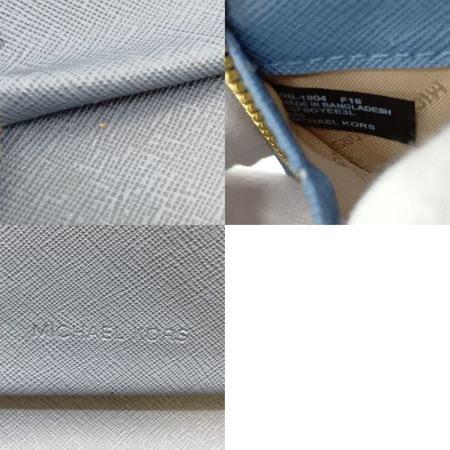  MICHAEL KORS マイケルコース ジップ アラウンド リストレット 長財布 35F8GYEE3L スカイブルー