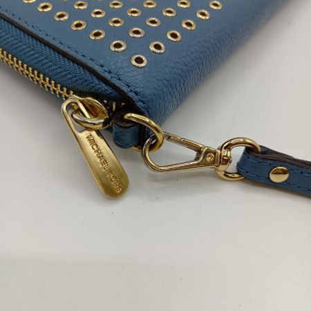  MICHAEL KORS マイケルコース ジップ アラウンド リストレット 長財布 35F8GYEE3L スカイブルー