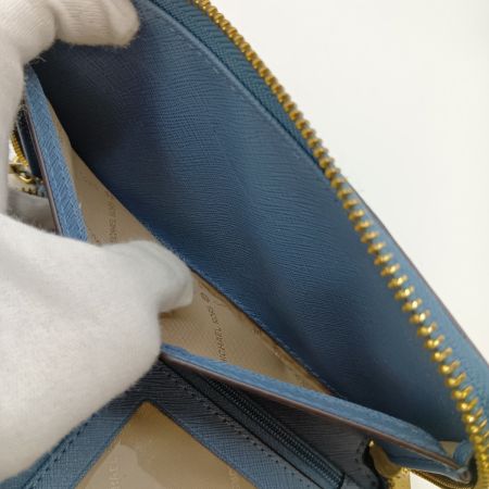  MICHAEL KORS マイケルコース ジップ アラウンド リストレット 長財布 35F8GYEE3L スカイブルー
