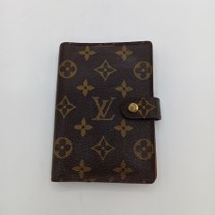  LOUIS VUITTON ルイヴィトン モノグラム アジェンダPM 6穴 手帳カバー R20005 ブラウン Cランク