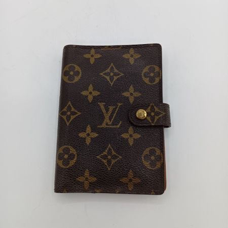  LOUIS VUITTON ルイヴィトン モノグラム アジェンダPM 6穴 手帳カバー R20005 ブラウン