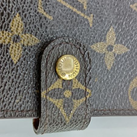  LOUIS VUITTON ルイヴィトン モノグラム アジェンダPM 6穴 手帳カバー R20005 ブラウン