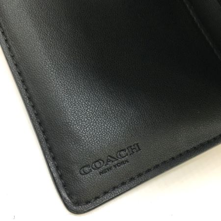  COACH コーチ 2つ折り財布シグネチャー C0082 ブラック