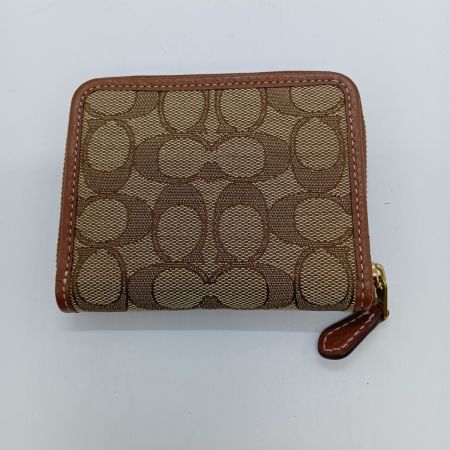  COACH コーチ スモール ジップアラウンドウォレット ミッキーマウス プリント 財布 CN035 ブラウン