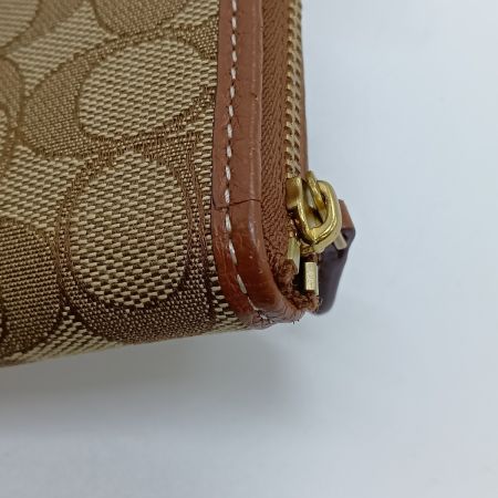  COACH コーチ スモール ジップアラウンドウォレット ミッキーマウス プリント 財布 CN035 ブラウン