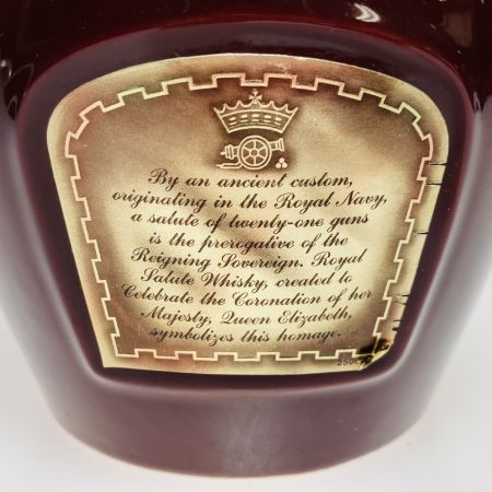  ROYAL SALUTE(CHIVAS REGAL) ロイヤルサルート 21年 ウイスキー スコッチ 赤陶器 700ml 40% 未開栓