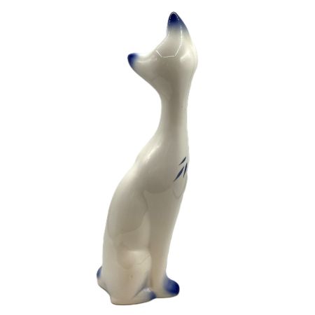   昭和レトロ  猫 陶器  花柄 ペア キズ 欠けあり