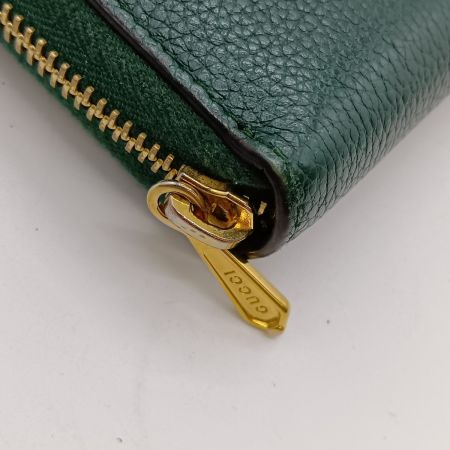  GUCCI グッチ ズゥミ ラウンドファスナー 長財布 570661 1147 グリーン