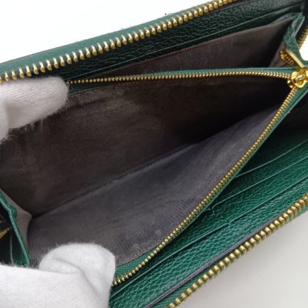  GUCCI グッチ ズゥミ ラウンドファスナー 長財布 570661 1147 グリーン