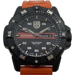 ◎◎ LUMINOX ルミノックス マスター カーボン シール 3860 Ref.3876.RB 自動巻き メンズ 腕時計 ケース付 Bランク
