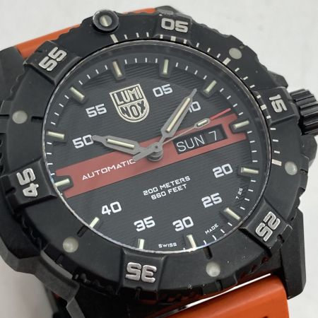  LUMINOX ルミノックス マスター カーボン シール 3860 Ref.3876.RB 自動巻き メンズ 腕時計 ケース付
