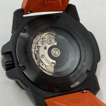  LUMINOX ルミノックス マスター カーボン シール 3860 Ref.3876.RB 自動巻き メンズ 腕時計 ケース付