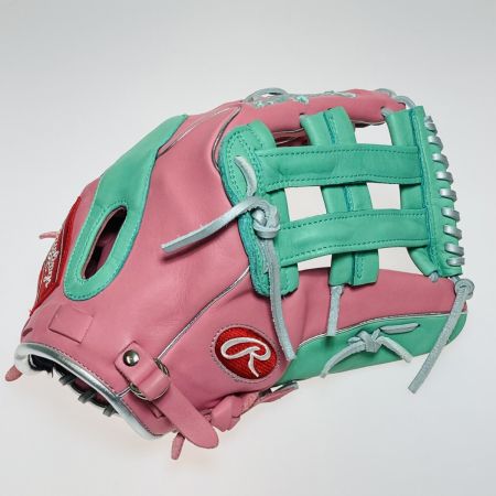  Rawlings ローリングス HOH MLB COLOR SYNC 軟式用グラブ 外野手用 右投用 GR5HMY795FW-PK/MINT 2025年モデル