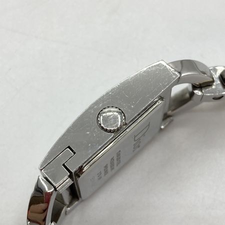  Christian Dior クリスチャンディオール スクエア ピンクシェル文字盤 レディース クォーツ 腕時計 キズ有 D78-109