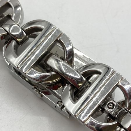  Christian Dior クリスチャンディオール スクエア ピンクシェル文字盤 レディース クォーツ 腕時計 キズ有 D78-109