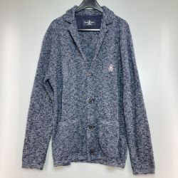 ◎◎ Psycho Bunny サイコバニー ニット テーラードジャケット サイズL PB-XN-82096 Bランク