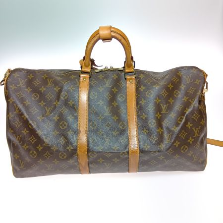  LOUIS VUITTON ルイヴィトン モノグラム キーポル バンドリエール55 ボストンバッグ M41414 ブラウン