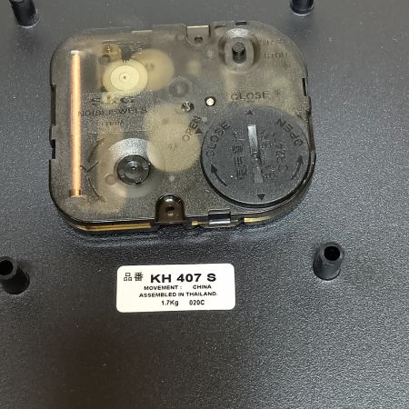  SEIKO セイコー 防湿・防塵型 掛け時計 クオーツ KH407S シルバー x ホワイト 動作確認済