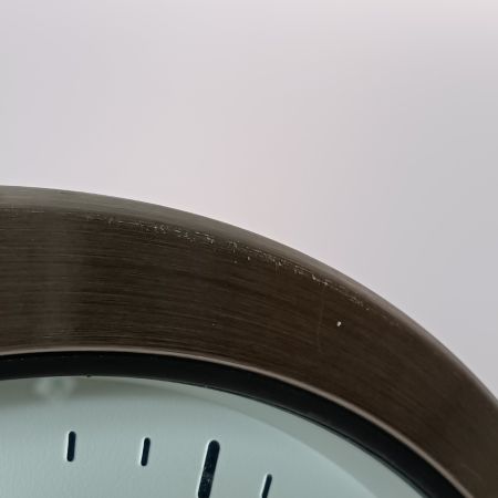  SEIKO セイコー 防湿・防塵型 掛け時計 クオーツ KH407S シルバー x ホワイト 動作確認済