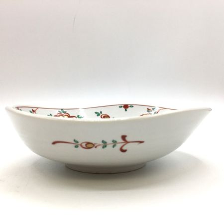  たつ吉 赤絵花文 変形皿 中鉢 煮物鉢 5枚セット 箱付き