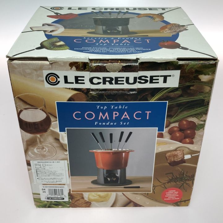 LE CREUSET ルクルーゼ コンパクト フォンデュ セット 使用感有 - 中古 