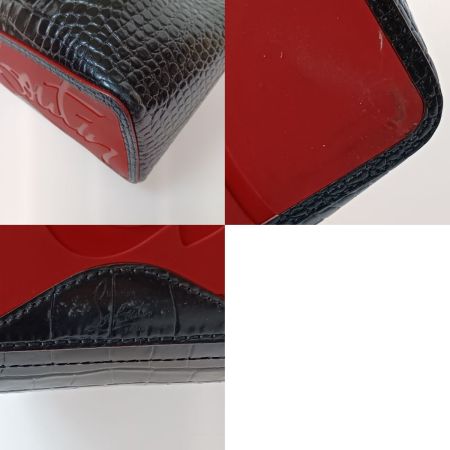  Christian Louboutin クリスチャンルブタン カバロック クロコ型押し トートバッグ 3205189 ブラック