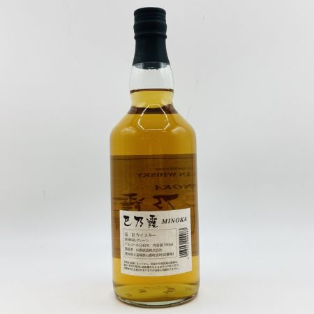 【北海道内限定発送】 巳乃霞 MINOKA GRAIN WHISKY グレーン ウイスキー 700ml 40% 箱無 未開栓