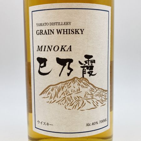 【北海道内限定発送】 巳乃霞 MINOKA GRAIN WHISKY グレーン ウイスキー 700ml 40% 箱無 未開栓