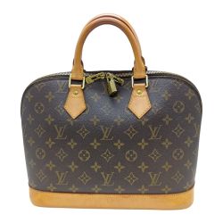 ◎◎ LOUIS VUITTON ルイヴィトン モノグラム アルマ ハンドバッグ M51130 ブラウン パドロックの鍵欠品 Bランク