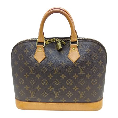  LOUIS VUITTON ルイヴィトン モノグラム アルマ ハンドバッグ M51130 ブラウン パドロックの鍵欠品