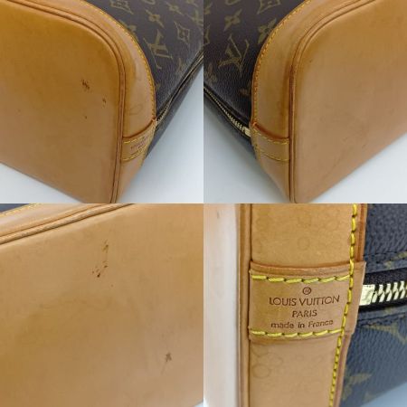  LOUIS VUITTON ルイヴィトン モノグラム アルマ ハンドバッグ M51130 ブラウン パドロックの鍵欠品